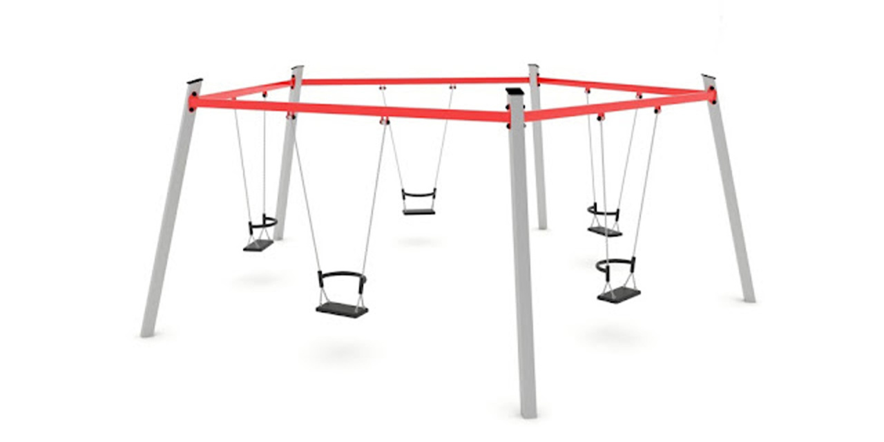 Image d'illustration pour : Balançoire hexagonale au parc de Kerzec